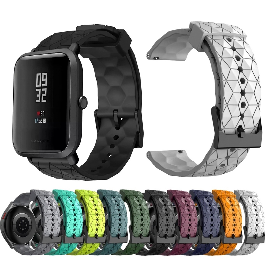 Pulseira 20mm de silicone GEOMETRICA para Smartwatch Amazfit Bip S Lite A1823