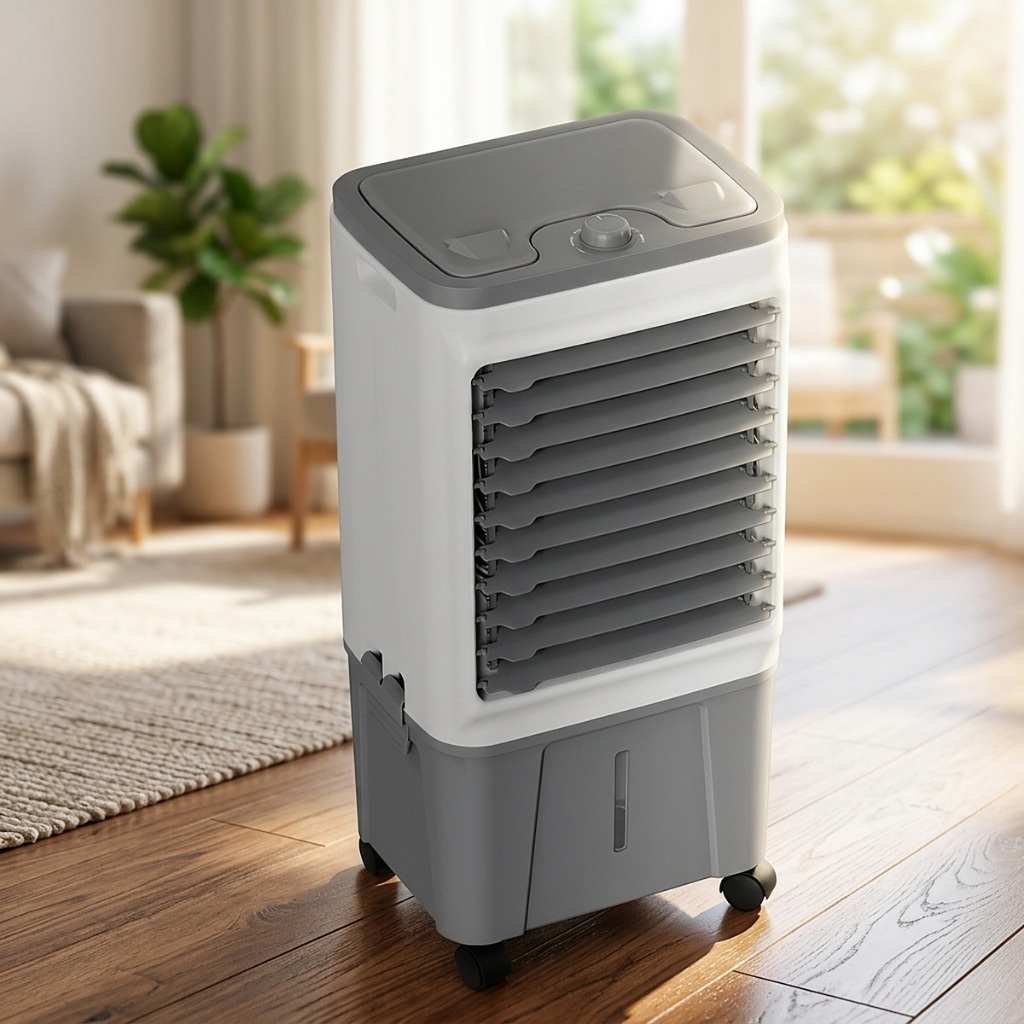 Climatizador de Ar Ventisol 16 Litros CLIN16 Portátil Evaporativo Umidificador 130W 3 Velocidades Rodinhas Quarto Sala