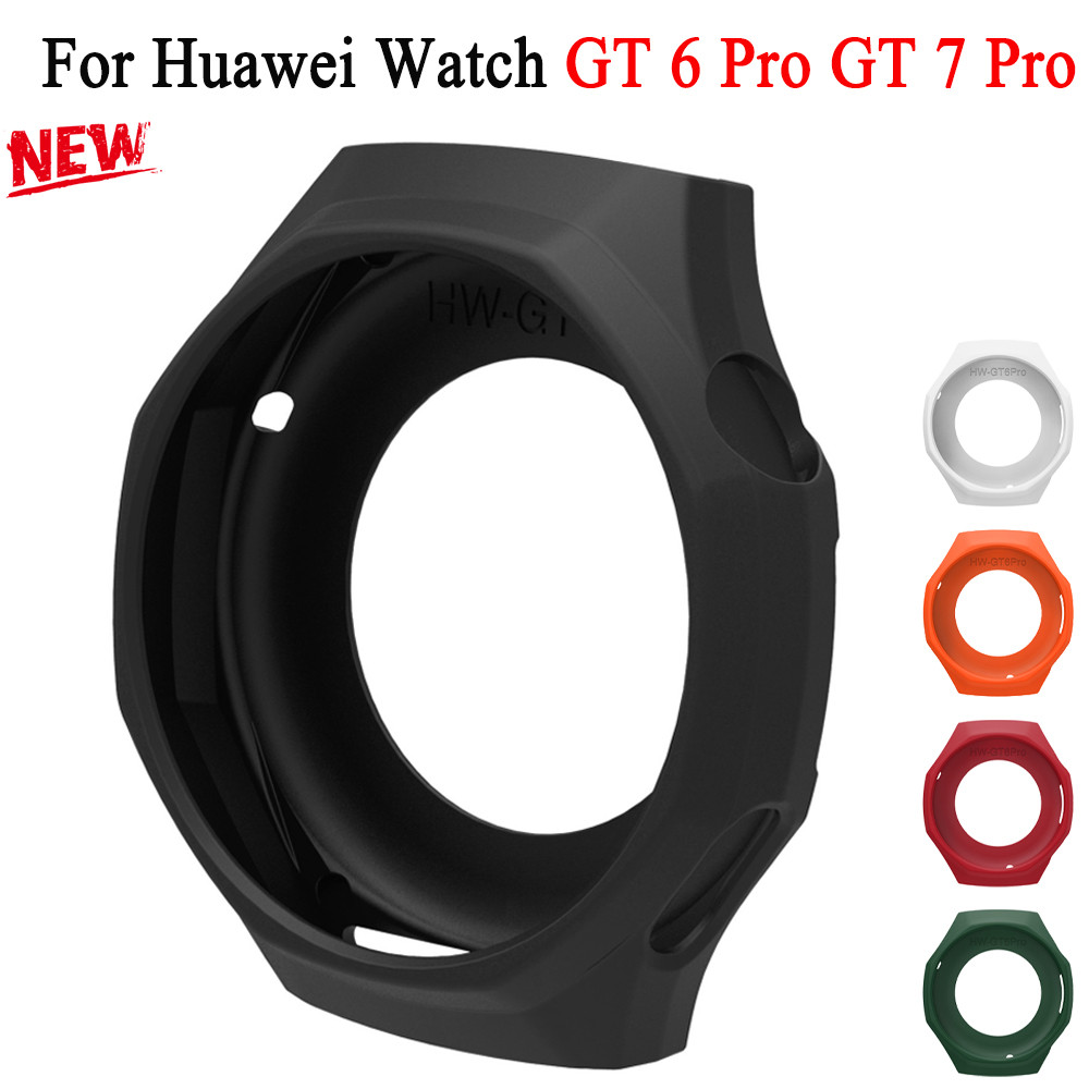 Capa De Silicone Macio Para Huawei Watch GT6 Pro GT 7 , Protetora De Pulseira , Amortecedor 46mm , Acessórios