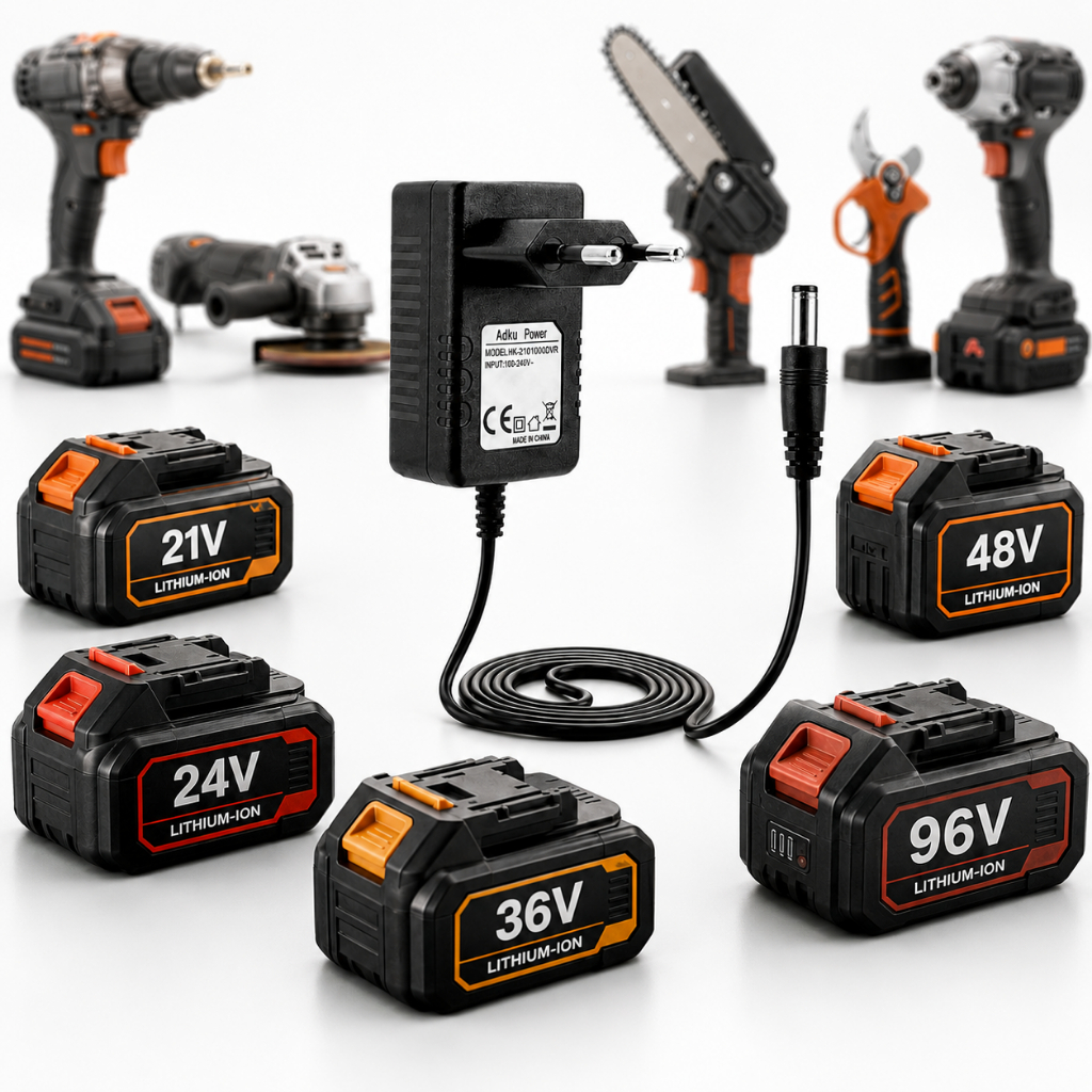 Fonte Carregador Universal 21v Li-ion Bivolt P4 Fonte Bateria Ferramentas Litio 48v 36v 24v 96v 21v