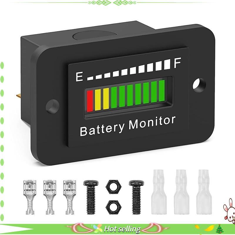 [Qualidade C] 12V 24V 36V 48V 60V 72V Indicador De Medidor De Bateria Testador De Íon De Lítio Fácil De Usar