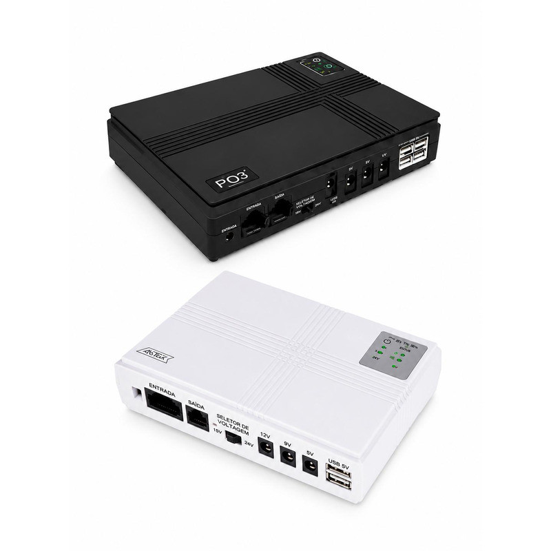 No-Break Portátil 10400mAh 18W/36W para Roteador Wi-Fi e ONU