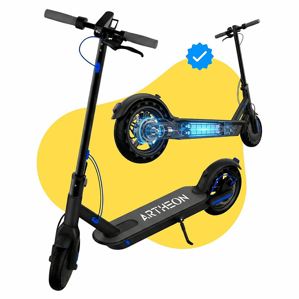 Patinete Eletrico Artheon Pulse App Bluetooth Bateria 10400mAh Freio Disco Autonomia 35km