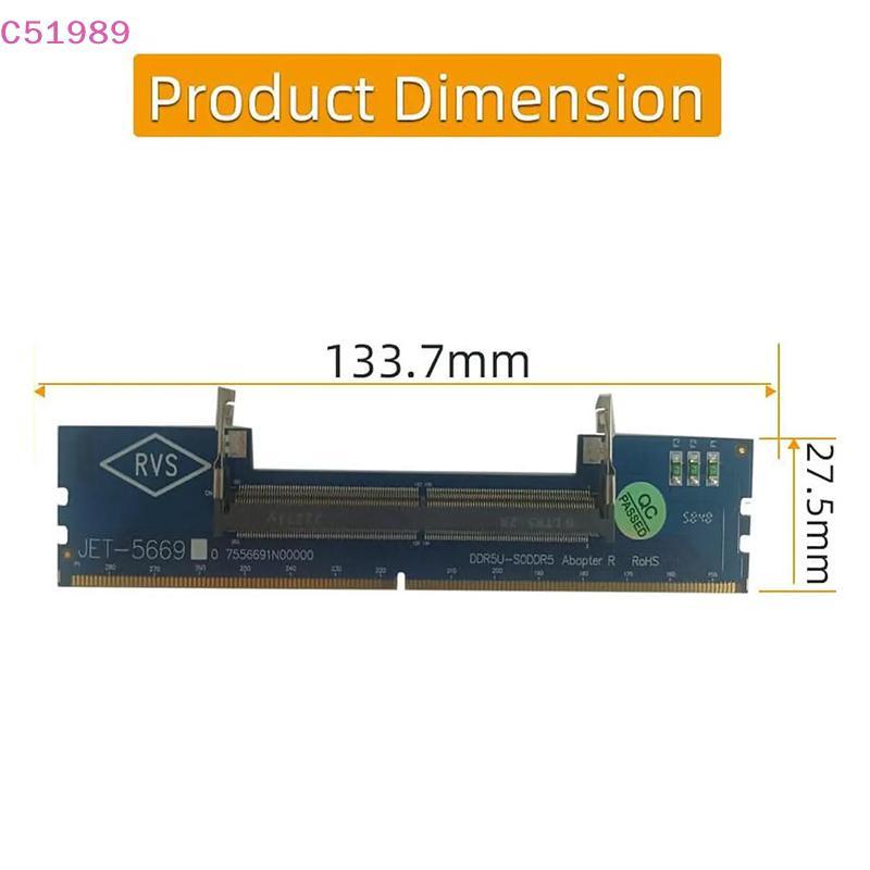 [kaan] Laptop DDR5 RAM Para Desktop DDR5 U-DIMM Adaptador Proteção Conversor De Cartão De Memória DDR5 BR