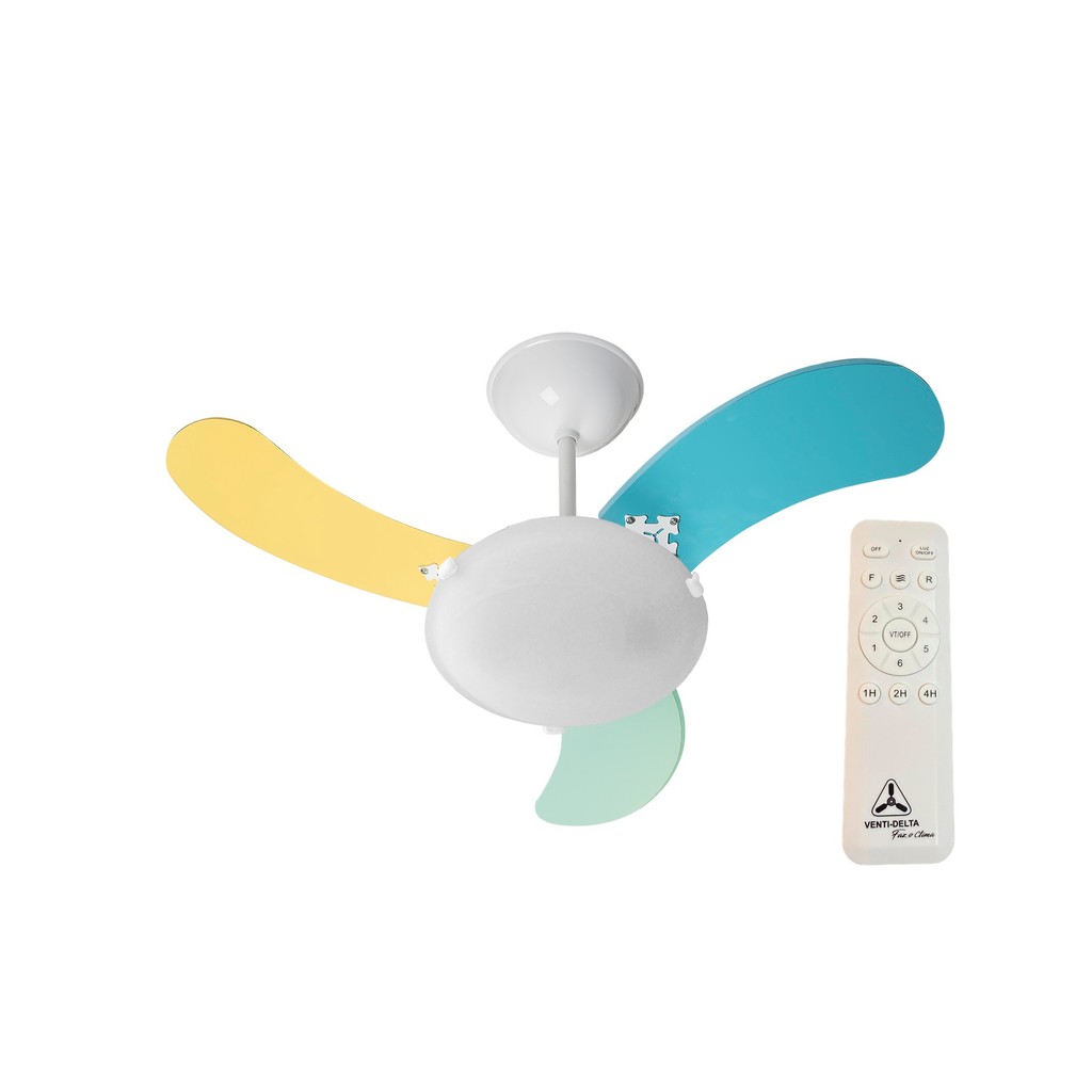 Ventilador de Teto Venti-Delta Inverter Space Branco 3 Pás Masculino Bivolt