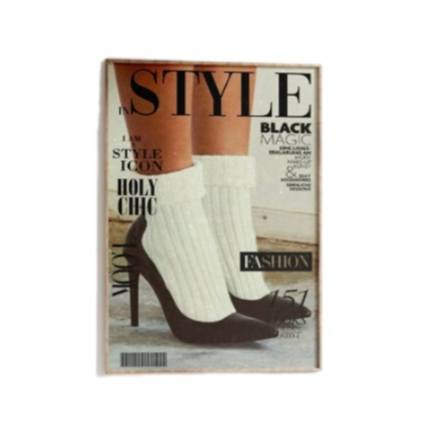 Quadros decorativos Capa de Revista In Style Fashion High Heels (1 peça)