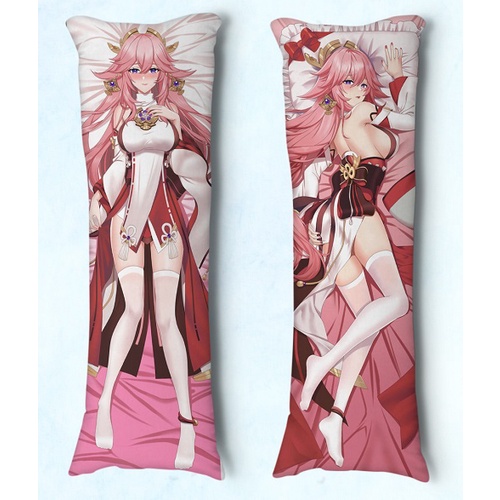 capa dakimakura Genshin Impact Yaemiko 03 Vários Tamanhos
