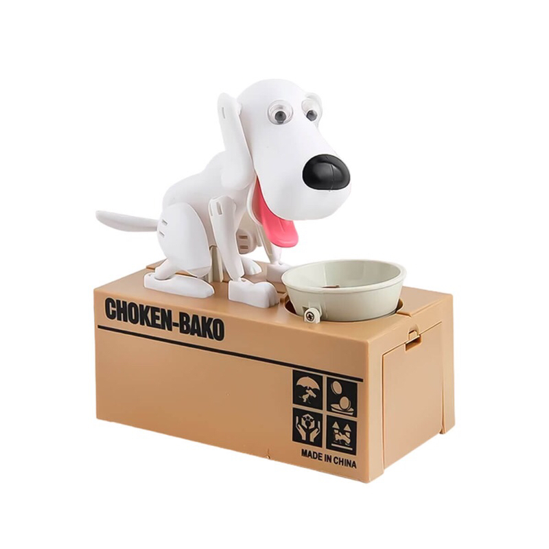 Cofrinho Cachorro que Come Moeda fofo para crianças