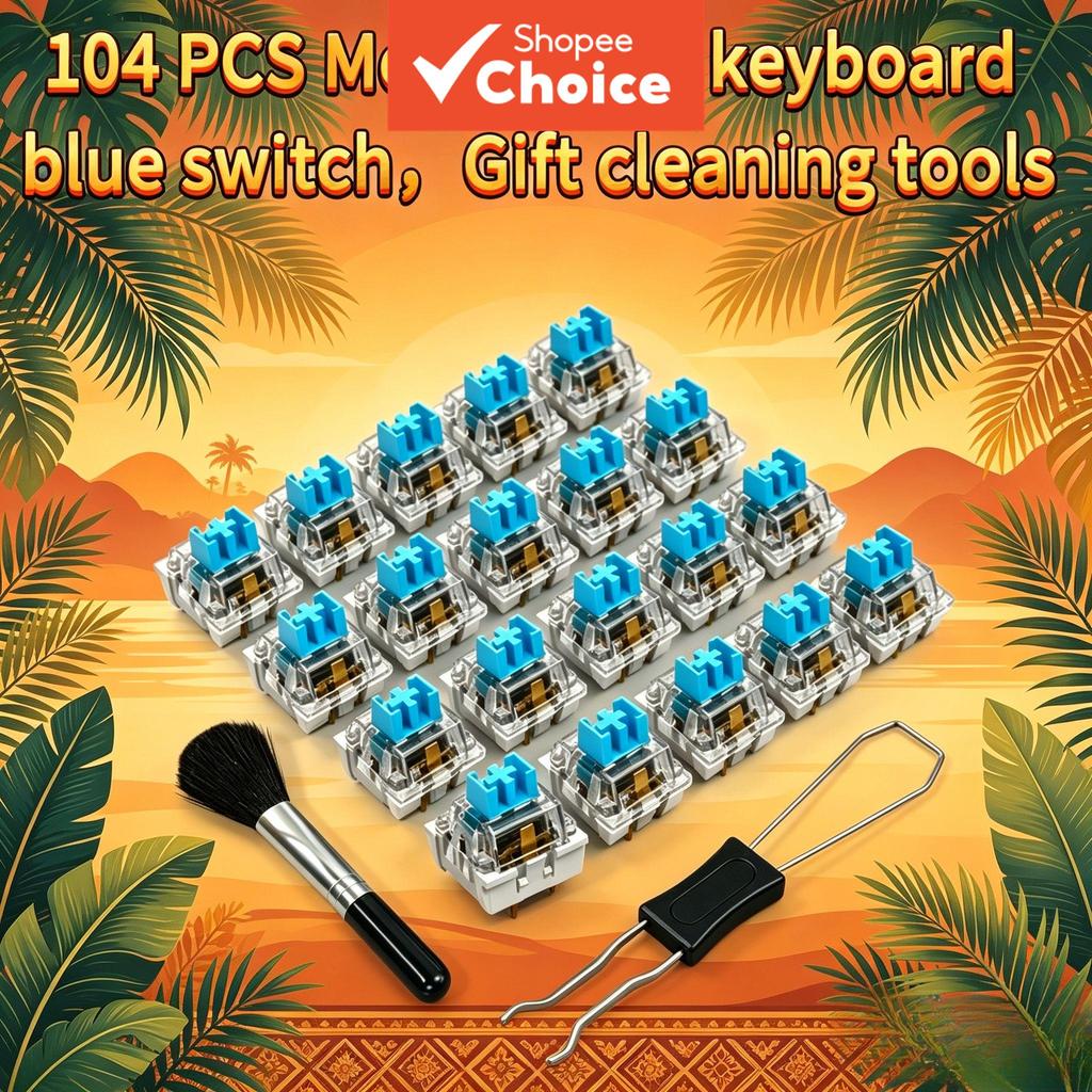 Teclado Mecânico Interruptores Azuis De Substituição hot swappable De 3 Pinos Táteis Adequados Para Jogos De Reparo Pers
