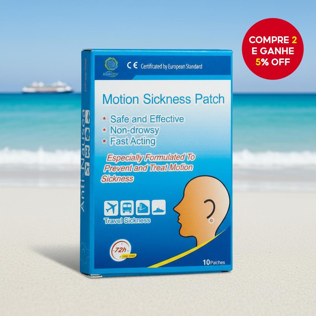 KONGDY Travel Motion Sickness Patch Box, 10pcs para alívio de náuseas e enjoo em viagens