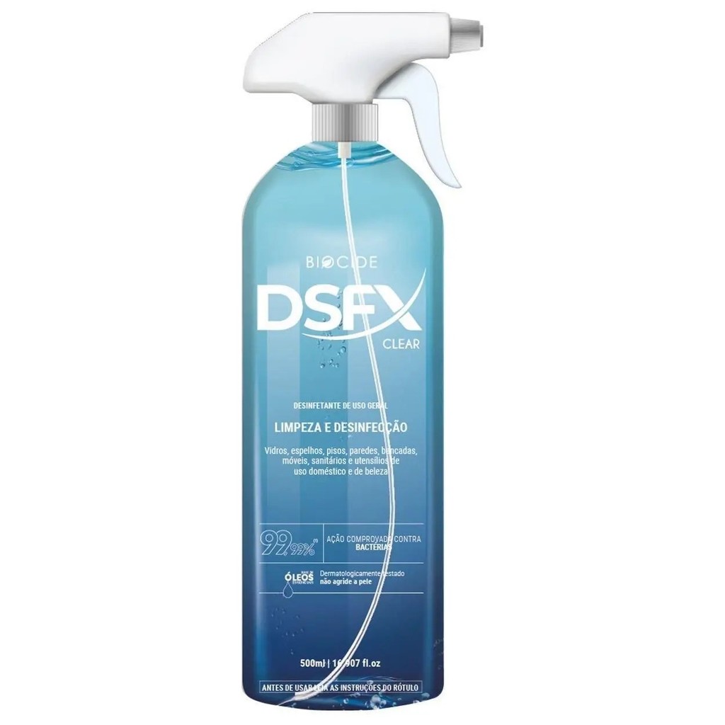 LIMPEZA E DESINFECÇÃO DE SUPERFÍCIE DSFX CLEAR BIOCIDE
