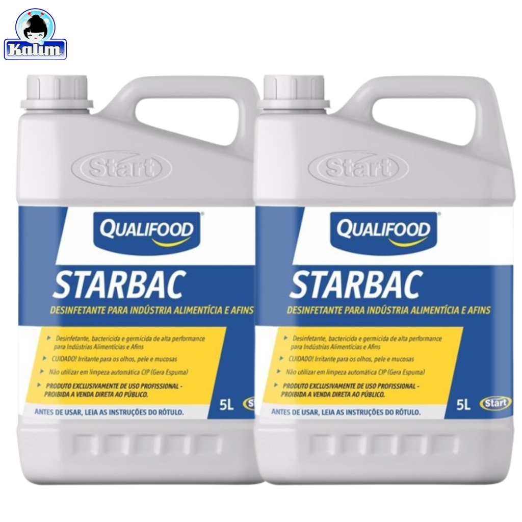 Starbac 10L ou 15L Uso Geral Sanitização Desinfecção Hospitalar, Frigorífico, Playgrouds e Mais.
