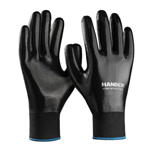 LUVA HANDEX NITRILO FULL PRETA C.A 49943