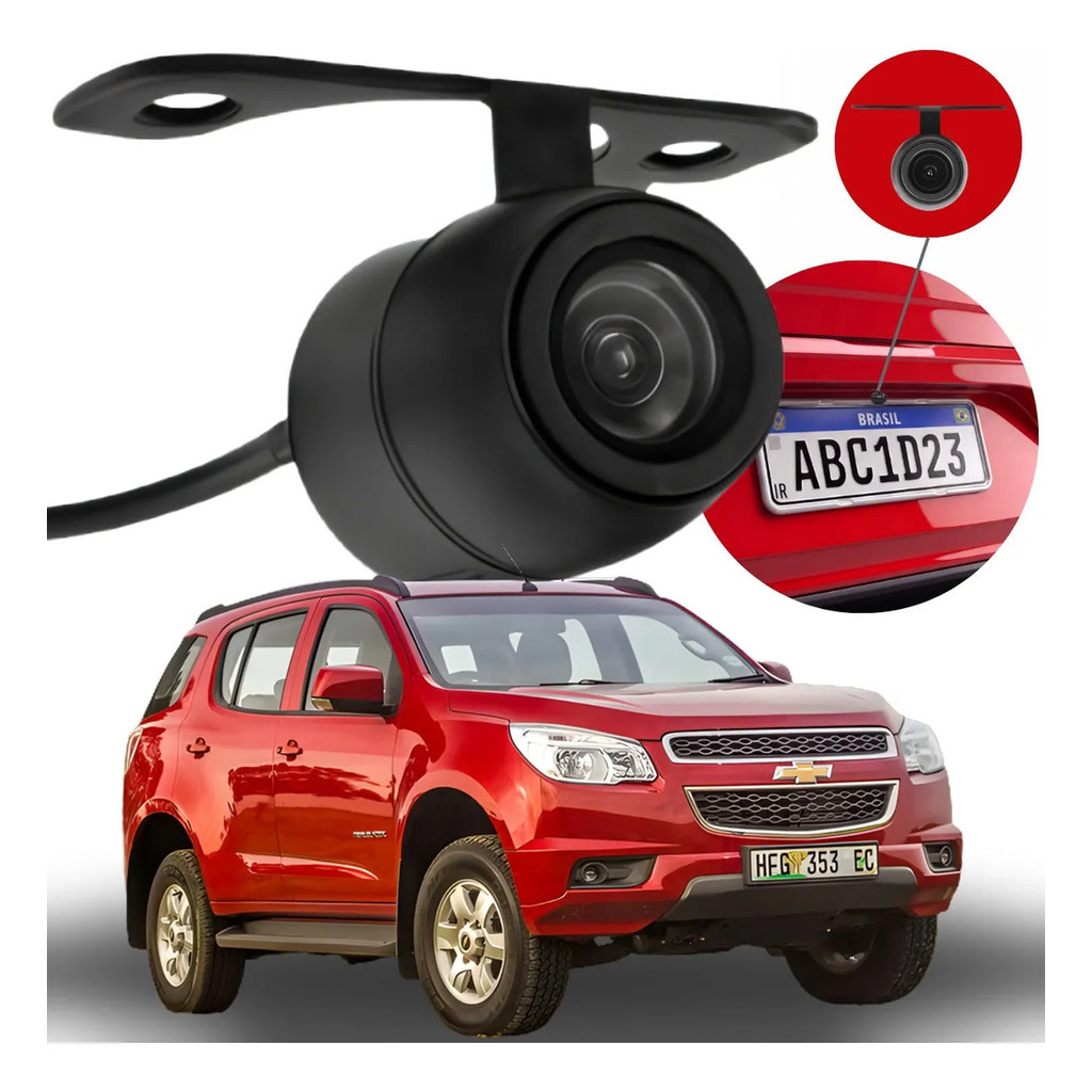 Câmera De Ré Smart Vision Hd Chevrolet Trailblazer 2013 2014 2015 2016