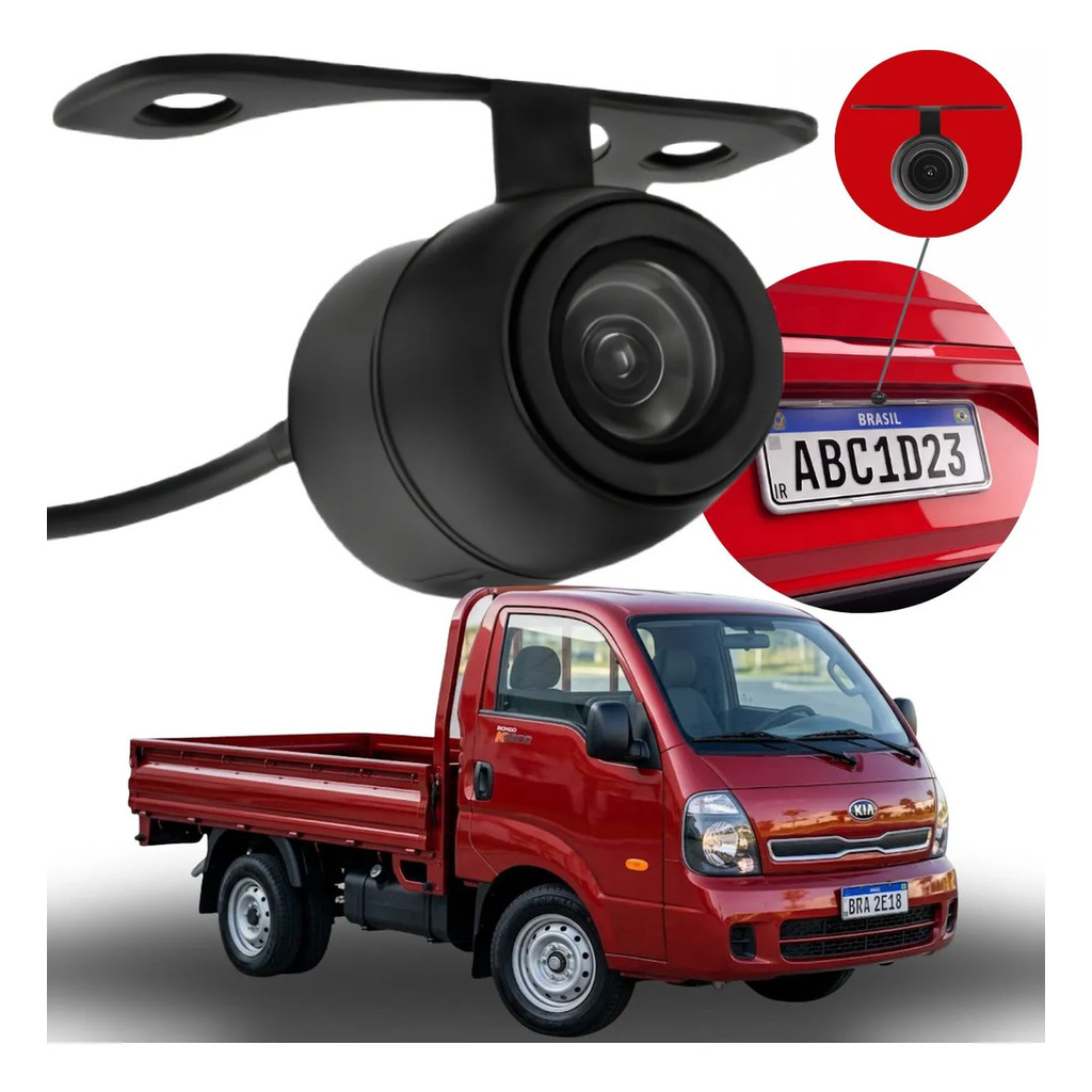 Câmera De Ré Smart Vision Hd Kia Bongo 2005 2006 2007 2008 2009 2010 2011 2012 2013 2014 2015 2016 2017 2018