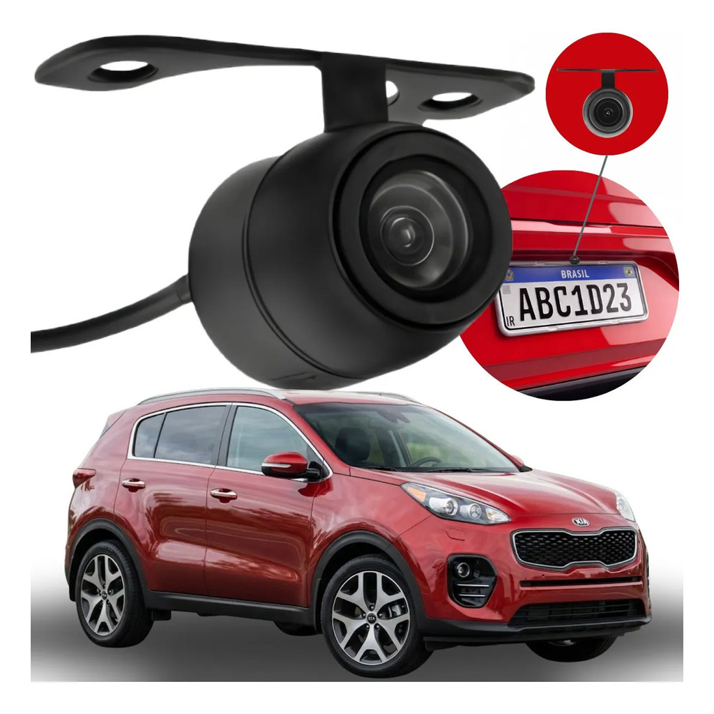 Câmera De Ré Smart Vision Hd Kia Sportage 2011 2012 2013 2014 2015 2016