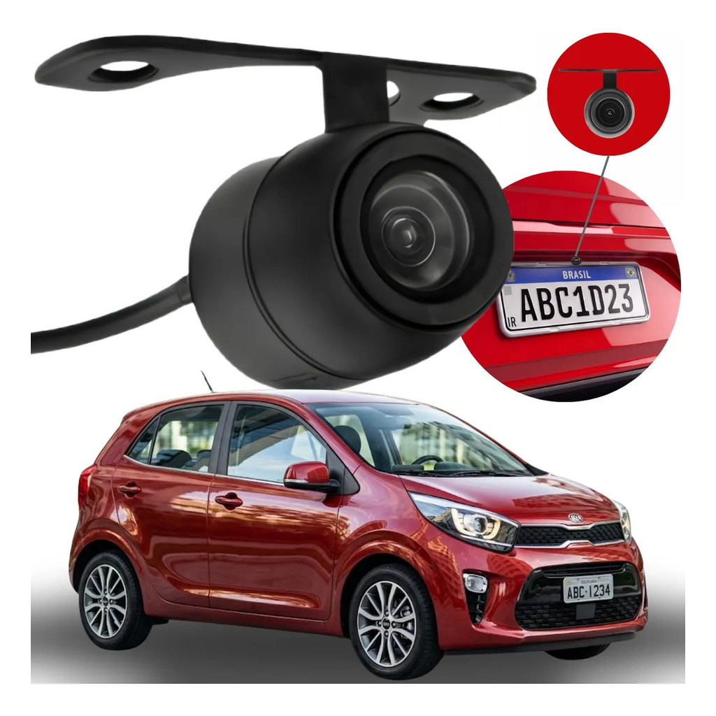 Câmera De Ré Smart Vision Hd Kia Picanto 2012 2013 2014 2015 2016 2017