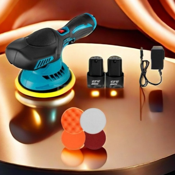 Polidor Lixadeira Multifunções Angular Automotiva Profissional  Elétrica Portátil  com  02 baterias  li-ion recarregável