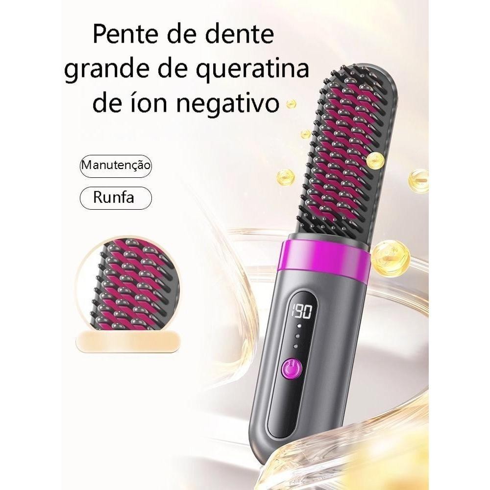 portátil Alisamento de cabelo não linha fio íon negativo anti-escaldamento automático ferro de ondulação 369
