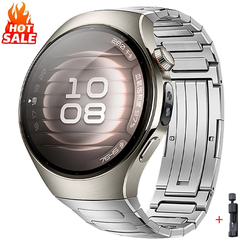 Pulseira De Relógio De Liga De Titânio De Luxo Para Huawei Watch 5 42MM 46mm Alta Qualidade Compatível Com 5 46mm Smartw