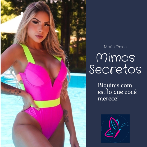 Maiô Sereia Chiclete