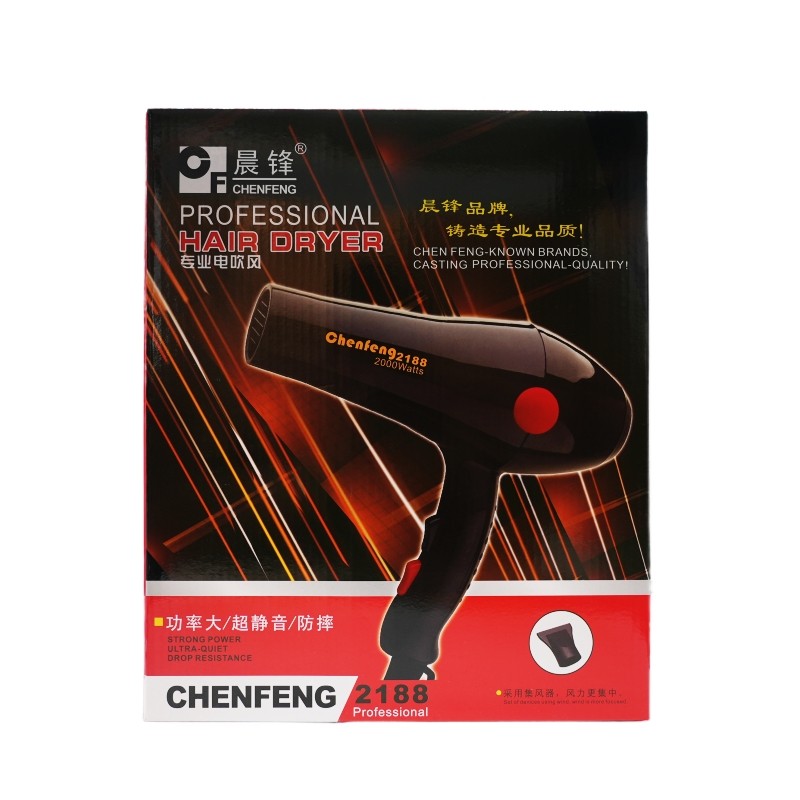 Chenfeng 2188 secador de cabelo alta potência 2.000w secador de cabelo chenfeng secador de cabelo doméstico salão de bel