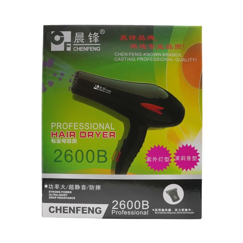 Chenfeng secador de cabelo cf-2600 1800w potência secador de cabelo 2600B salão de cabeleireiro secador de cabelo Pet sa
