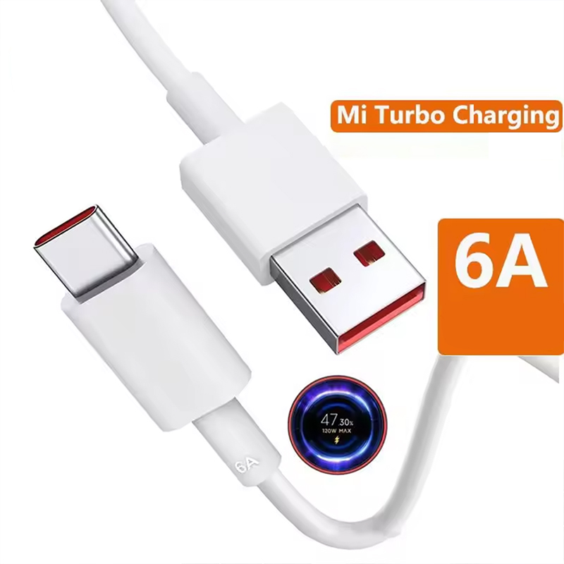 Cabo de Carregamento Super Rápido Tipo USB C para Samsung, Huawei, Xiaomi, Redmi
