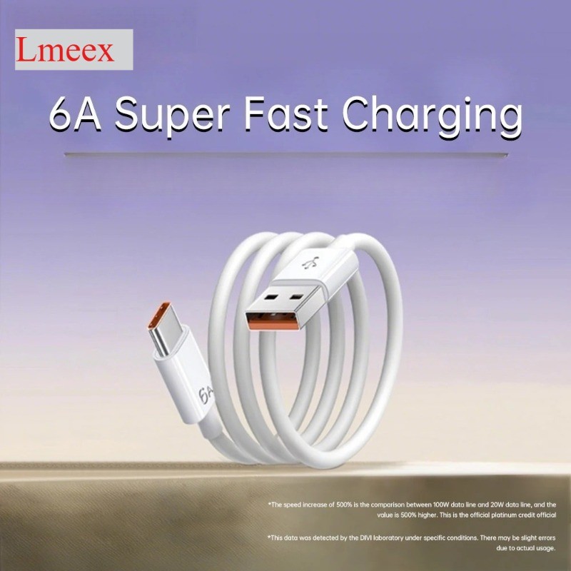 240W 6A Cabo USB Tipo C Linha De Carregamento Rápido Para Xiaomi Samsung Huawei Honor De Dados Carregador Super