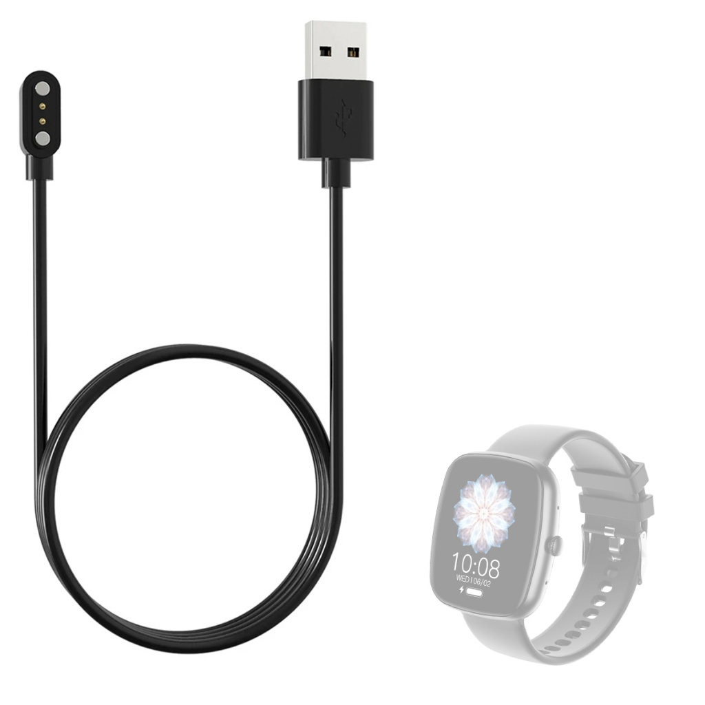 Carregador Usb Compatível Com Smartwatch Bazik Prime S35 Ultra Max magnetico