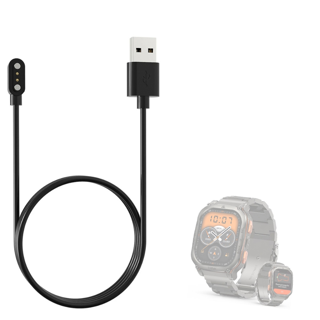Carregador Usb Compatível Com Smartwatch Kospet Tank M3 Ultra magnetico