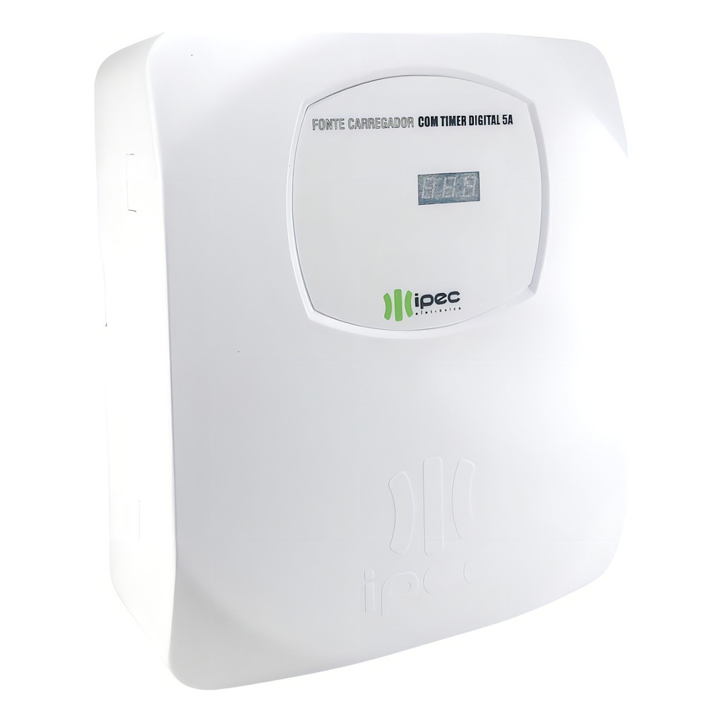 Carregador Eletrônico Digital Ipec Com Timer Programável 5a Para Fechaduras