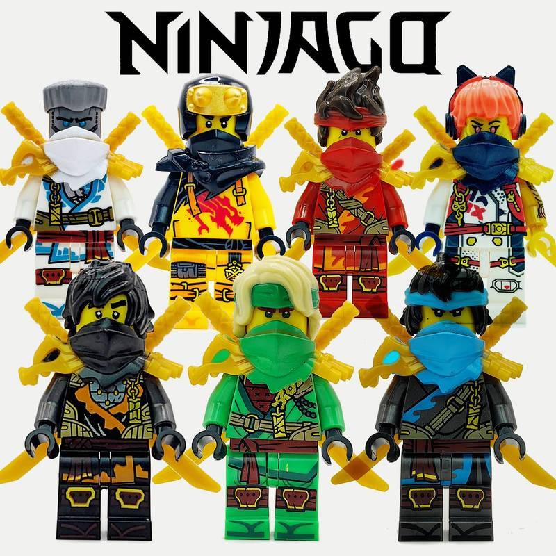Ninjago 19 Season Dragon Shoulder Armor Lloyd Headset Sora Developing Knife Assembled Building Blocks XPe3