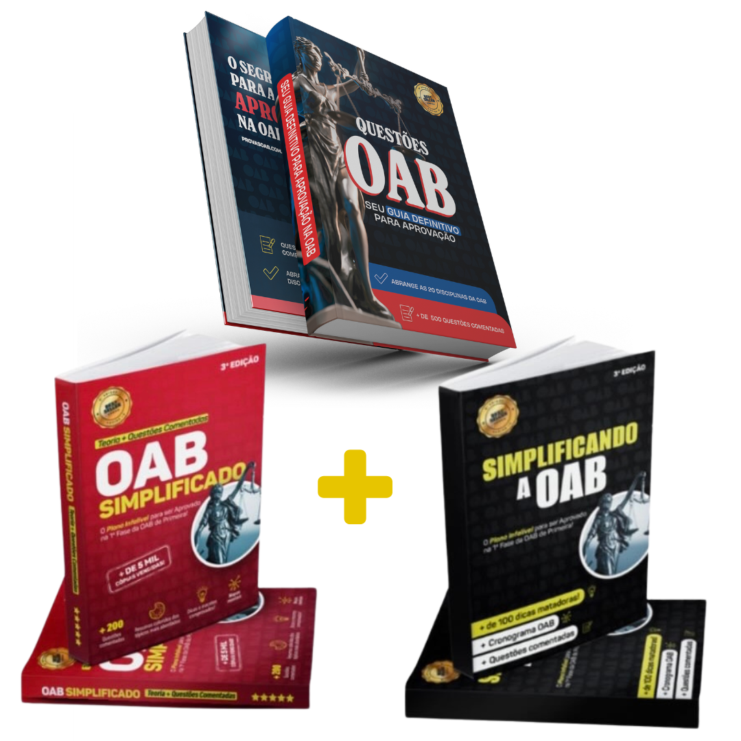 Kit 3 Livros OAB Teoria + Revisão + Questões