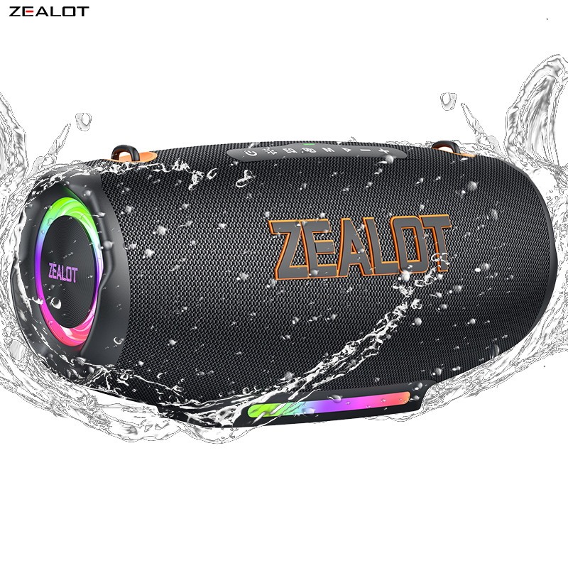 【Immediate Delivery】ZEALOT S127 100W,24000mAh 21700,BT5.3,Dual φ92mm40W+2×φ42mm10W,IPX6,PD45W QC18W,#caixa de som pc