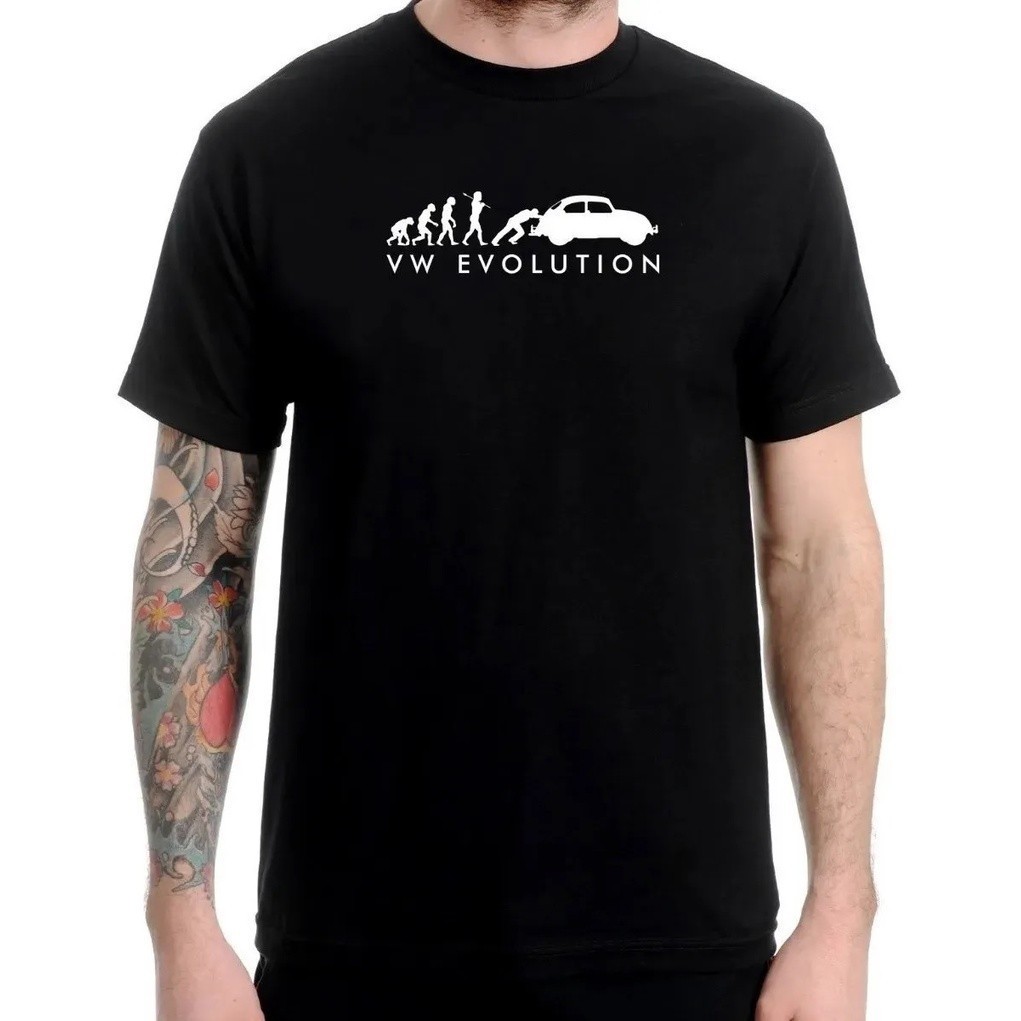Camiseta Camisa Masculina Feminina Unissex Fusca Evolução Air Cooled Camisa Carro Vw Volkswagen