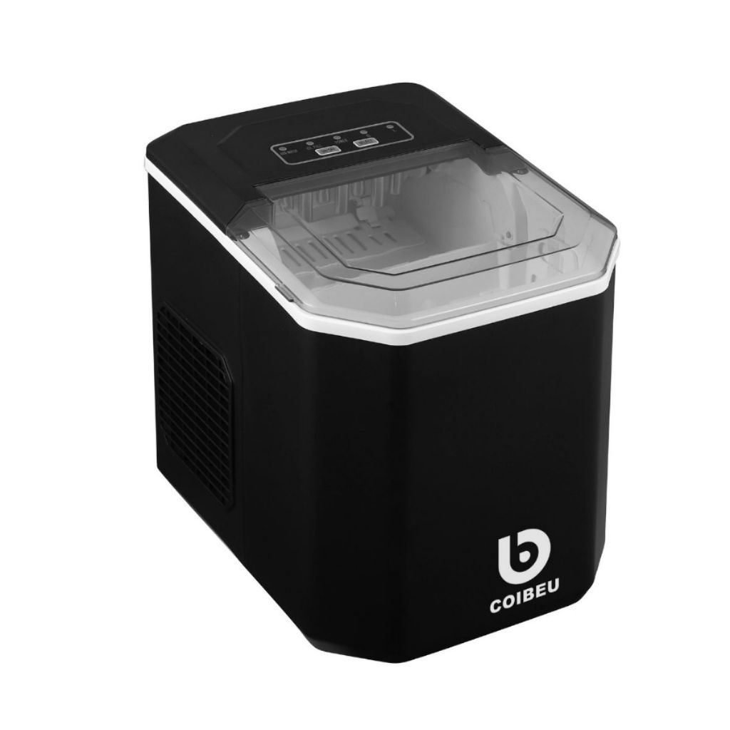 Máquina de gelo Preta/Prata 12 kg Air cooled Ice Compact 127V R600a