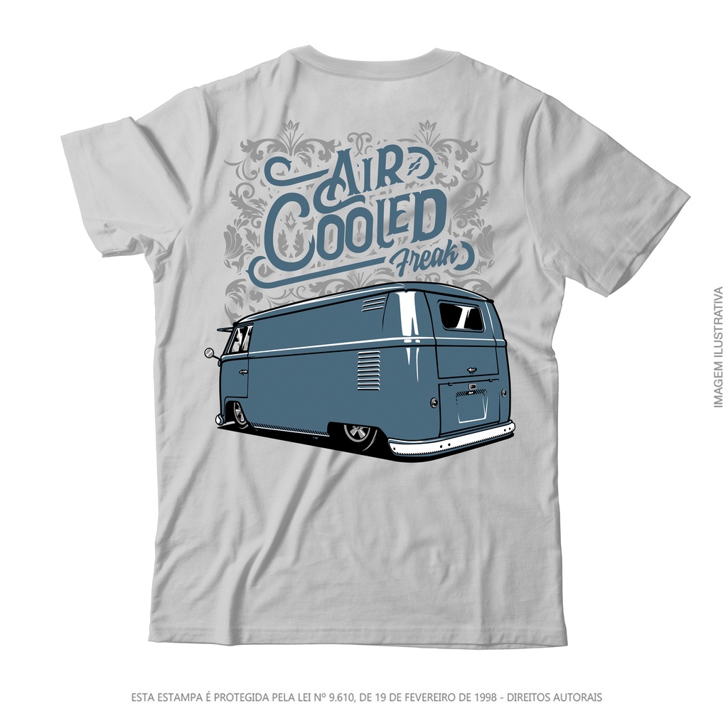 Camiseta Rota34 Air Cooled Freak Kombi Panel Bus