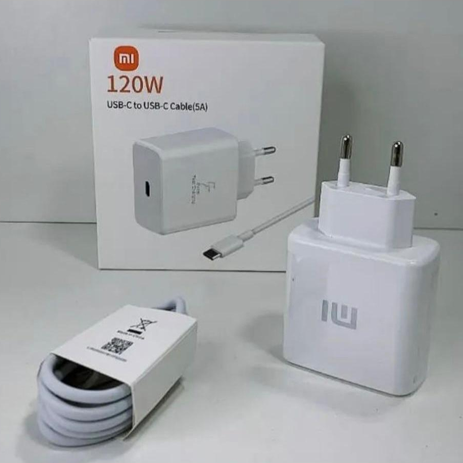 Carregador 120W Turbo Carga Ultra Rápida USB-C PD Compatível Xiaomi Redmi Poco