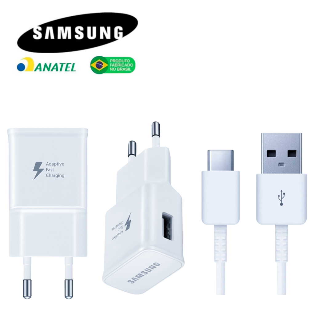 Carregador Samsung Original S23+ S24 Ultra S25+ S25 Ultra A14 A15 A24 A25 A33 A34 A35  A80 M53 M54 M55 M62