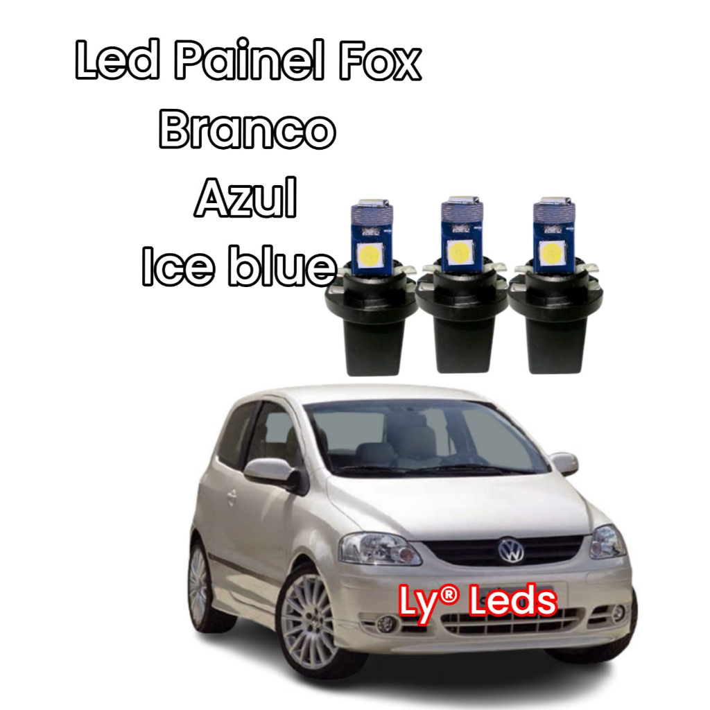 lampadas led painel Vw Fox 2004/2012 ice blue Top QUalidade