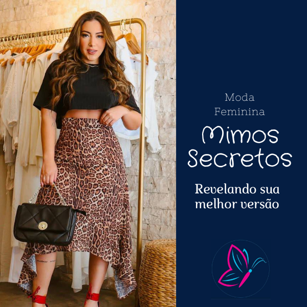 Saia Midi Animal Print Madrid