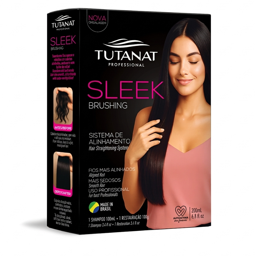 Kit Tutanat Sleek Brushing Sistema Alinhamento Capilar Profissional
