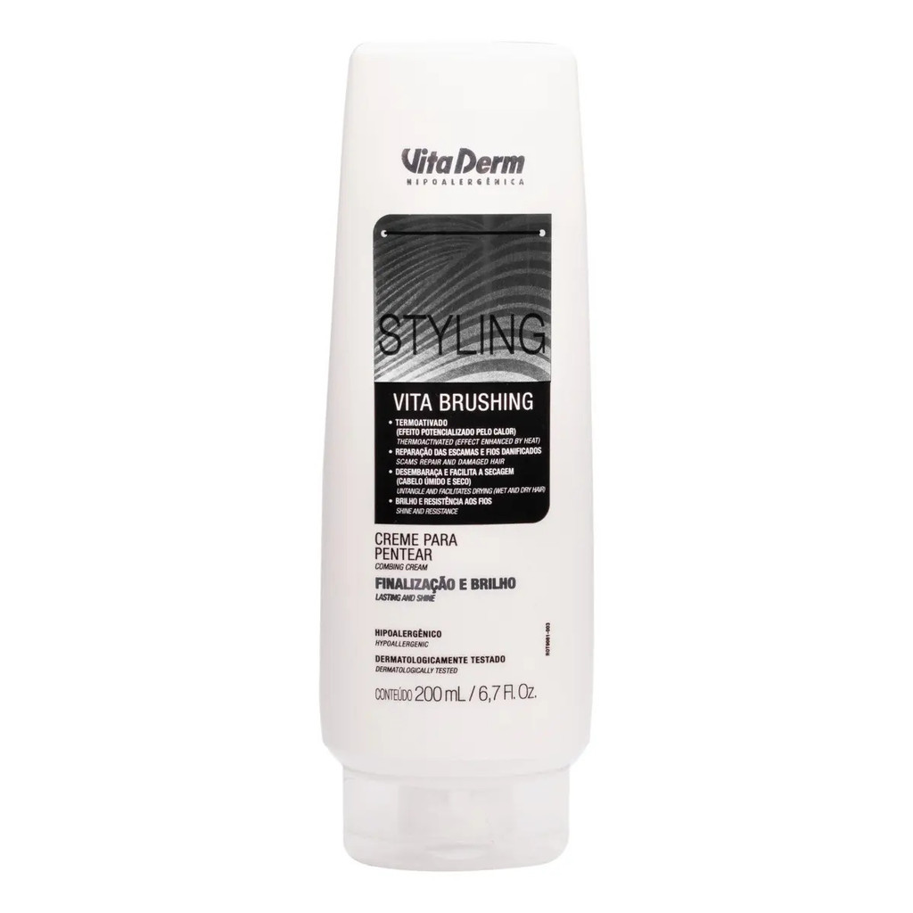 Creme De Pentear Com Uso De Secador Vita Brushing