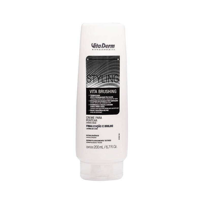 Creme Pentear Vita Brushing Styling Vita Derm 200ml