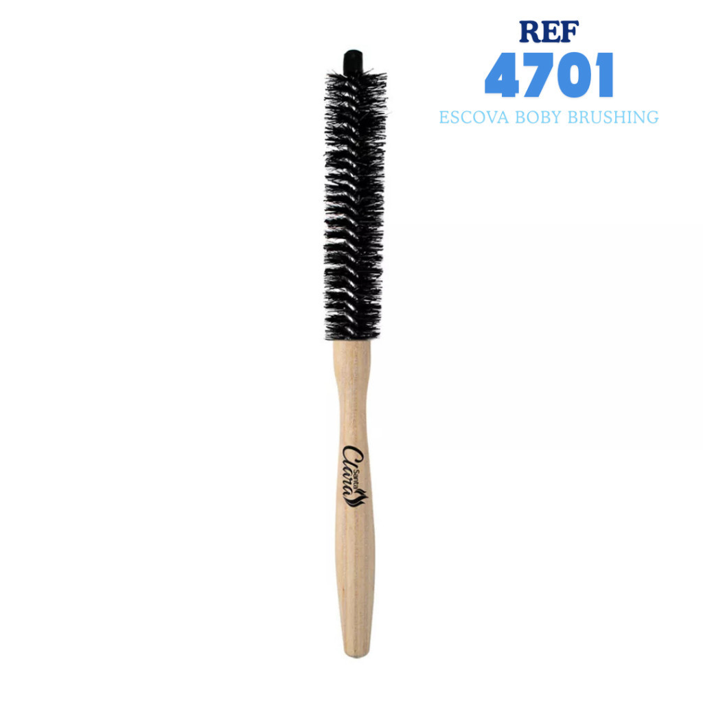 Escova Cabeleireiro Boby Brushing 4701 Para Cachos Perfeitos Finalização
