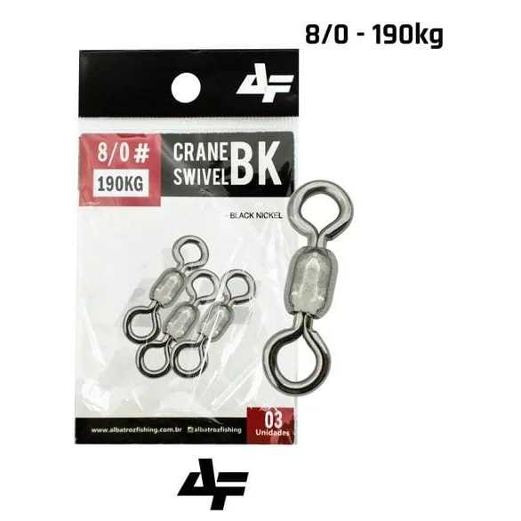 girador até 220 kilos ALBATROZ crane swivel cor black super resistente, cartela