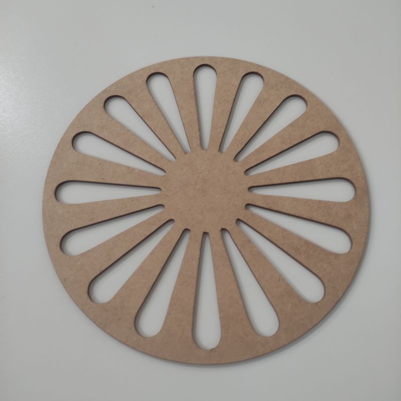 Mandala Disco Roda Cigana kit com 5 un em MDF espessura 3mm tamanho 20cm de diâmetro corte a laser
