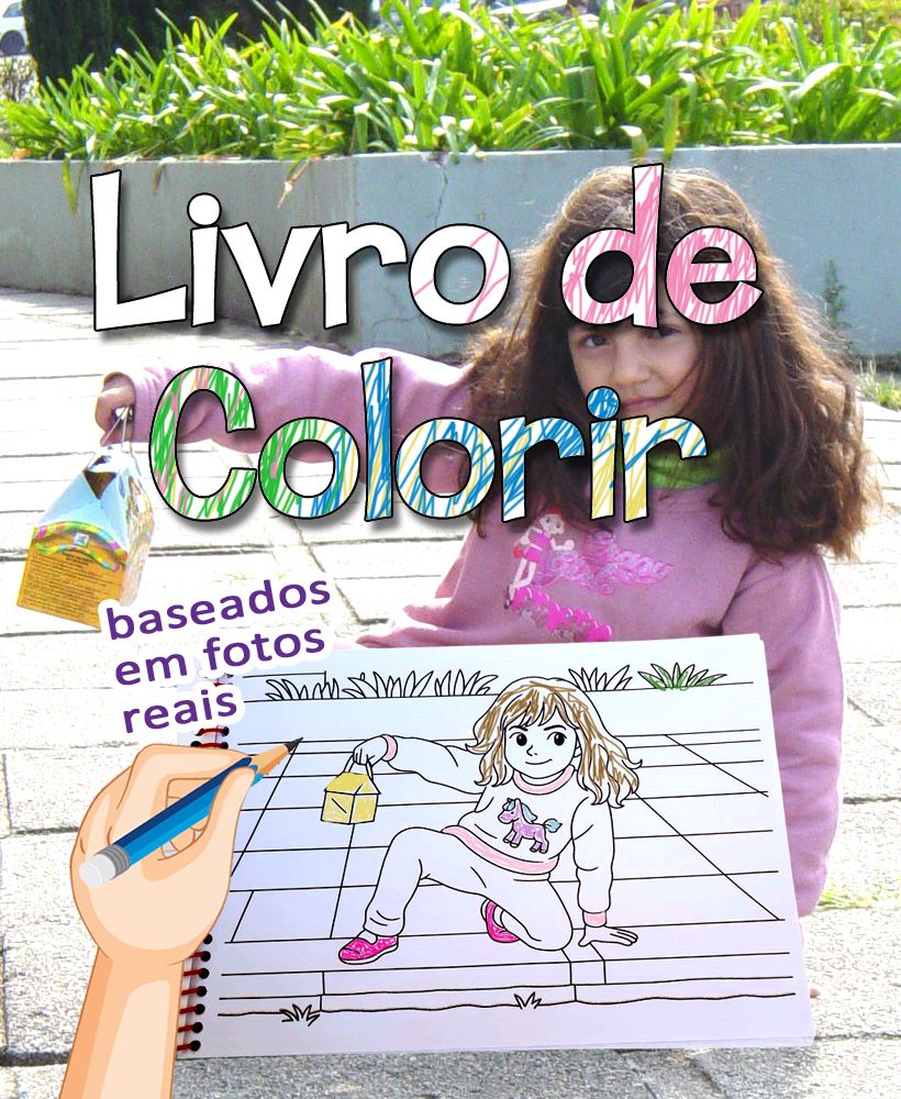 Livro de Colorir com suas fotos reais
