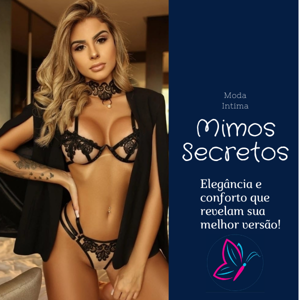 Segredo Bordin Preto - 2 Peças